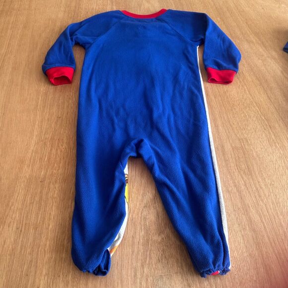 Paw Patrol Toddler 3T Fleece Pajama Sleeper Footless Elastic Ankles - Picture 2 of 5